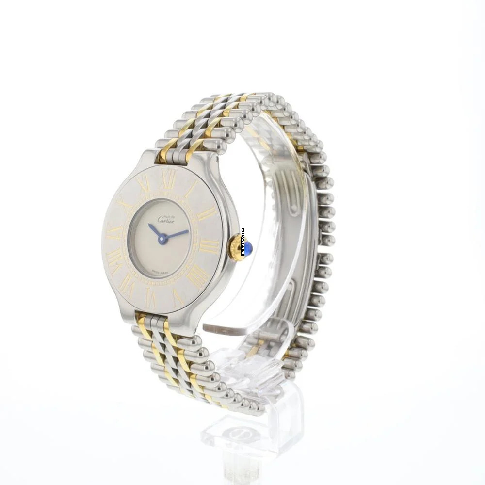  Cartier 21 Must de Cartier PM Steel Gold Quartz Service '26 