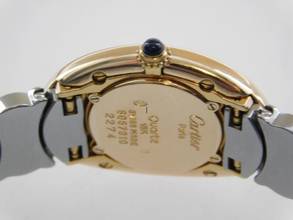 Thumbnail von Cartier Baignoire 18 Karat Gelbgold / Edelstahl Baignoire Damenuhr 22,5 x 31 mm wie Neu volles Band alle Glieder