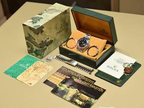 Thumbnail von Rolex GMT-Master II Ref. 16710 Full Full Set - 3 Bezel - 2 Bracelets - Top Condition