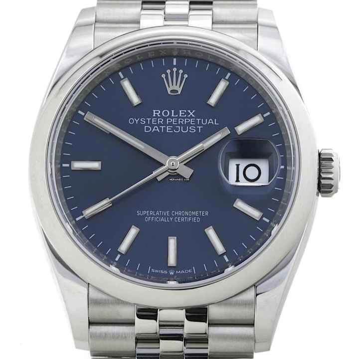  Rolex Datejust 36 Blue Index Ref.126200 