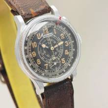 Thumbnail von Minerva Monopusher Chronograph WW2 Schnecken-Tachymeter very rare