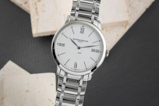  Baume & Mercier Classima Stahl Herrenuhr Ref.M0A10354 65809 Papiere 