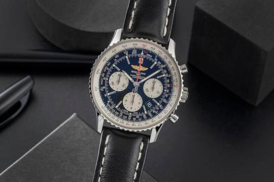  Breitling Navitimer 01 Automatik Edelstahl Ref. AB012012/BB01 B&P 