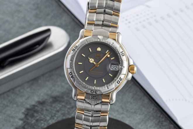  TAG Heuer 6000 Professional 6000 Series Stahl / Gold Ref. WH1152 Klassiker 