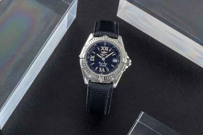  Breitling Wings Lady Datum Edelstahl Quarz Damenuhr Ref. A67350 