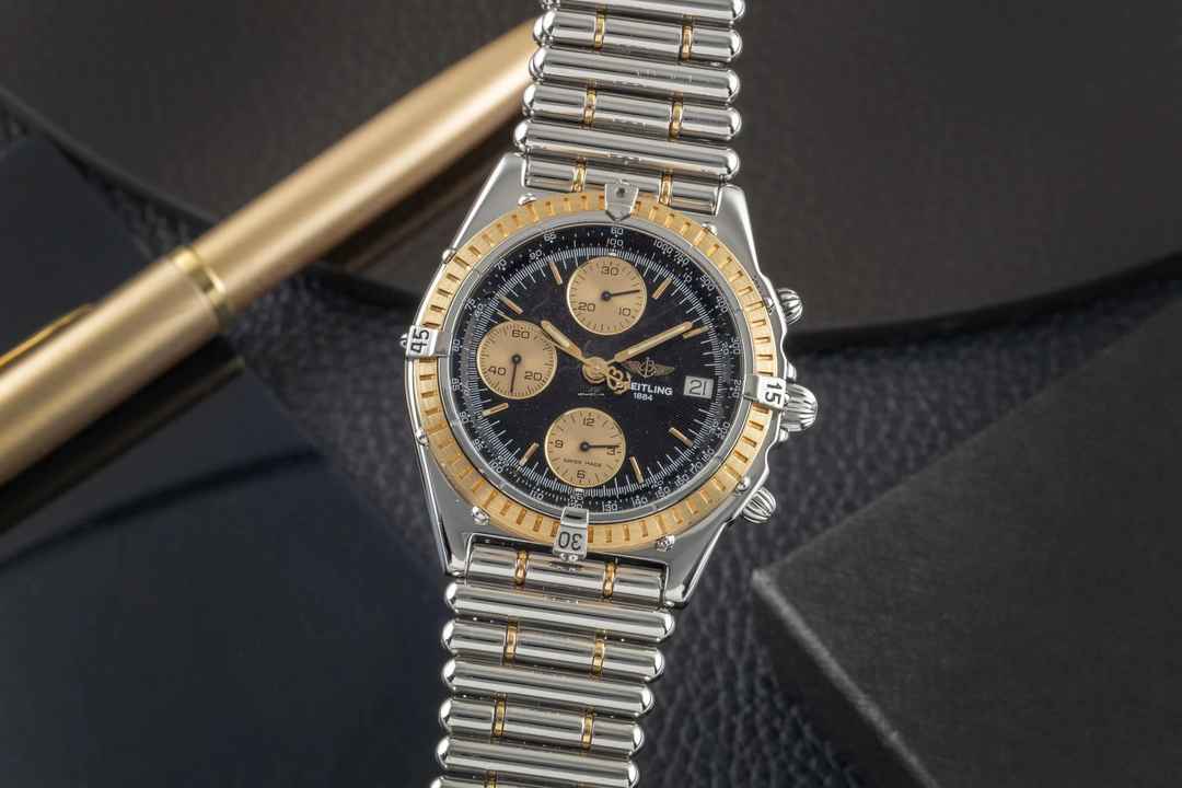  Breitling Chronomat Stahl / Gold Chronograph Automatik Herrenuhr Ref. D13047 