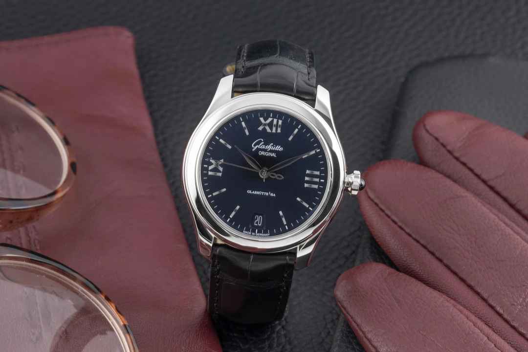  Glashütte Original Lady Serenade Stahl Automatik Damenuhr Ref. 1-39-22-20-02-44 Papiere 