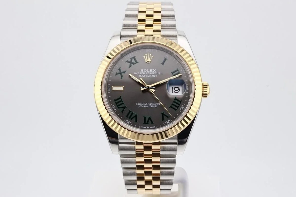 Rolex Datejust 41 Steel And Gold Wimbledon - With Box And Papers - 126333 2022
