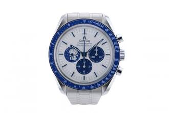 Thumbnail von Omega Speedmaster Professional Moonwatch Silver Snoopy Award - UNWORN - With Additional Leather Strap - With Box And Papers - 310.32.42.50.02.001 2024