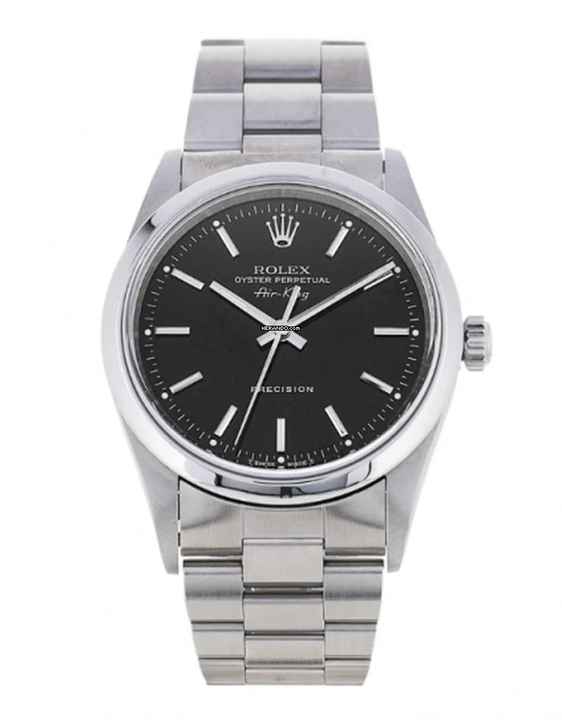  Rolex Air King Oyster Perpetual Air-King 34MM - Black Dial 14000 1999 