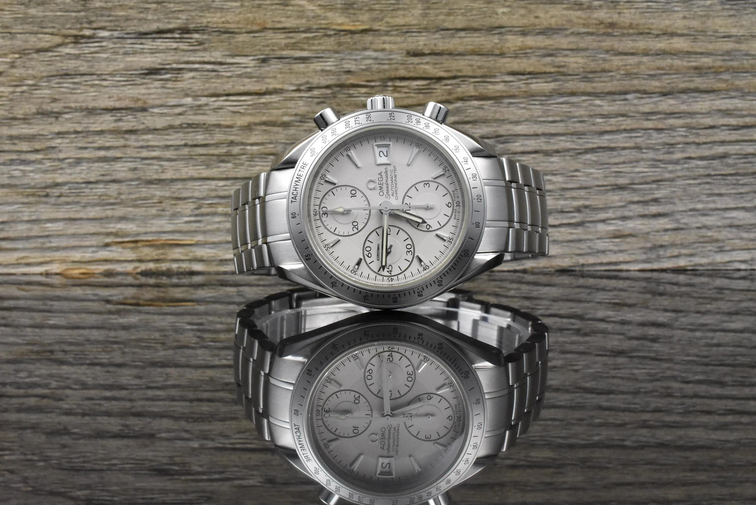 Thumbnail von Omega Speedmaster Date 40 Silver / White Dial Automatic