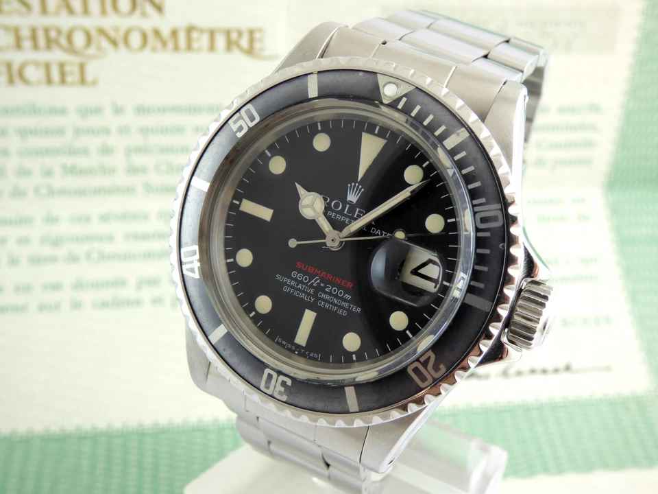  Rolex Submariner Date Red MK IV - double punched Certificates 
