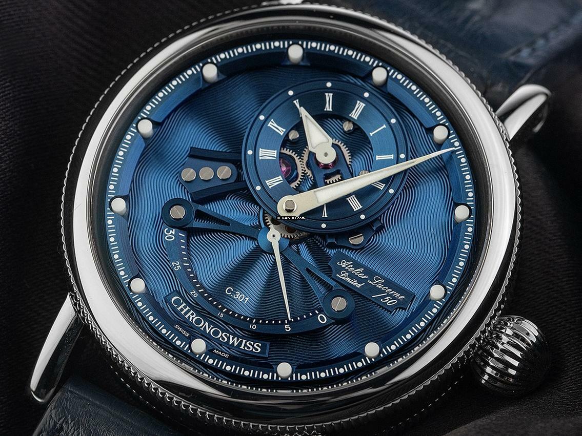 Thumbnail von Chronoswiss Open Gear Resec Big Wave Ref.CH-6923-BLBL 2021 Full Set wie Neu Vintage Open Gear Resec Big Wave Faltschließe