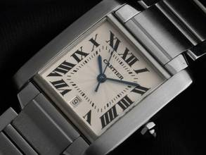 Thumbnail von Cartier Tank Française GM Großes Modell Ref.2302 2002 Full Set sehr gut Vintage Tank Francaise GM Großes Modell