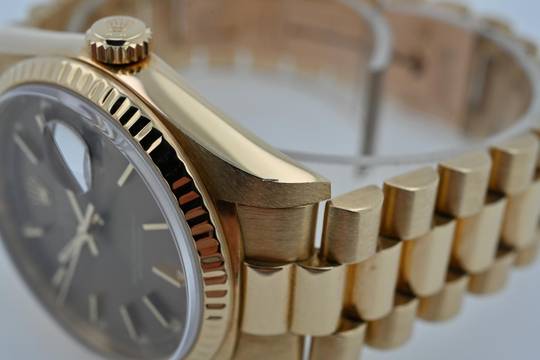  Rolex Day-Date 36 Oyster Perpetual Day Date 18k Gold 18238 Havana Tropical Double Quickset 