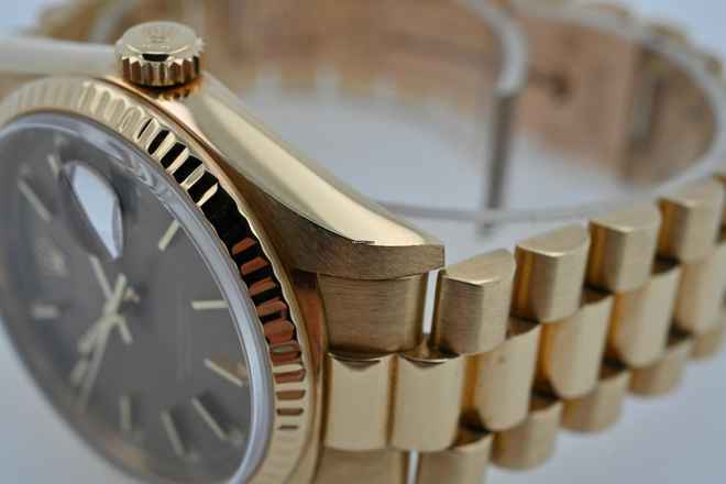  Rolex Day-Date 36 Oyster Perpetual Day Date 18k Gold 18238 Havana Tropical Double Quickset 