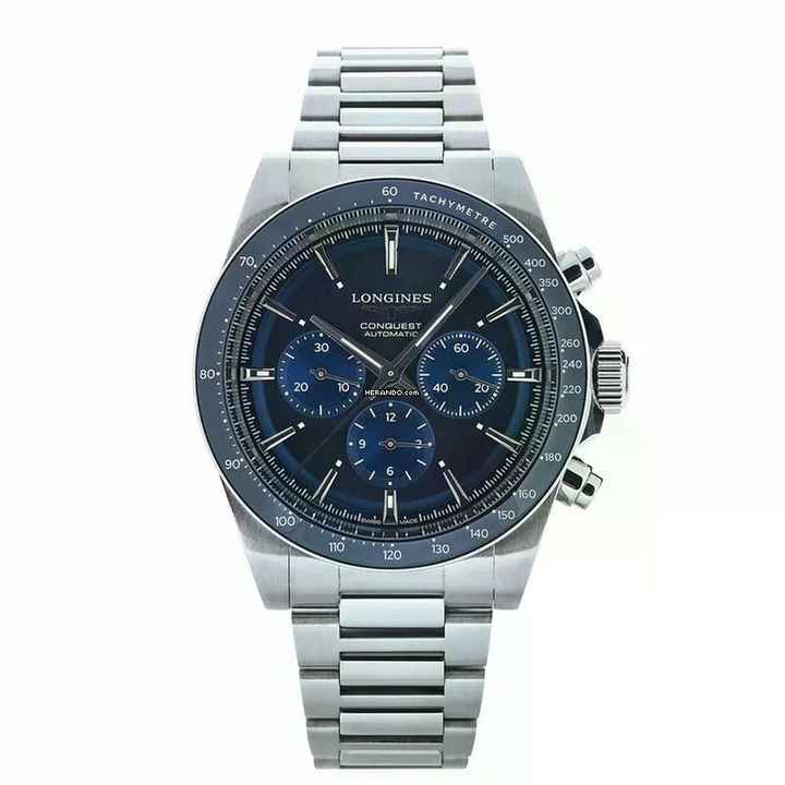  Longines Conquest Automatic 42 Mm CONQUEST CHRONOGRAPH NEW FULL SET 