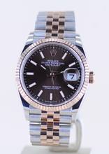 Thumbnail von Rolex Datejust 36 brown dial Jubiléband Stahl Roségold Fluted