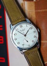 Thumbnail von Cyma MINT RARE HIGH GRADE CHRONOMETRE CHRONOMETER IN STEEL FROM THE 50'S