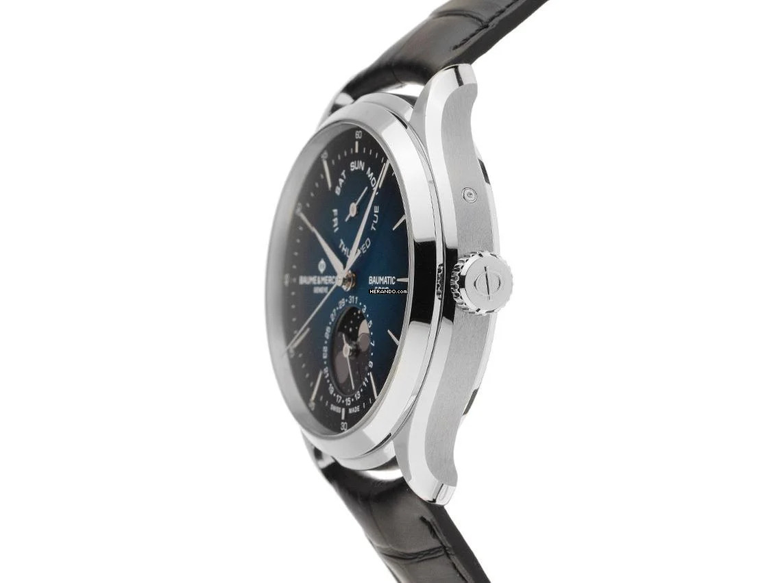 Thumbnail von Baume & Mercier Clifton Baumatic Ref.M0A10593 2025 Full Set Ungetragen Clifton Baumatic 5 Days Powerreserve Mondphase Faltschließe