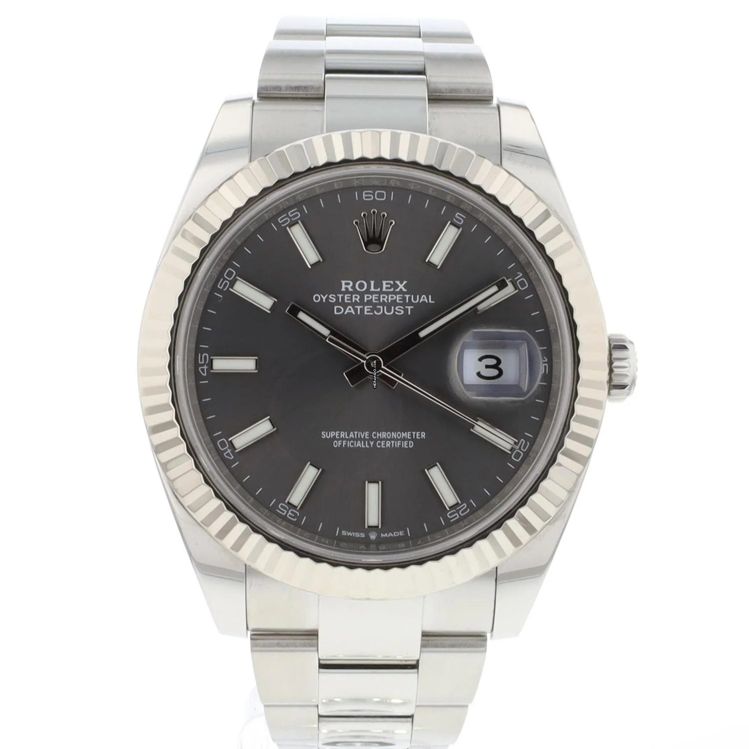 Rolex Datejust 41 Oyster Rhodium Dial