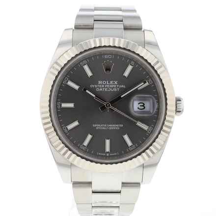  Rolex Datejust 41 Oyster Rhodium Dial 