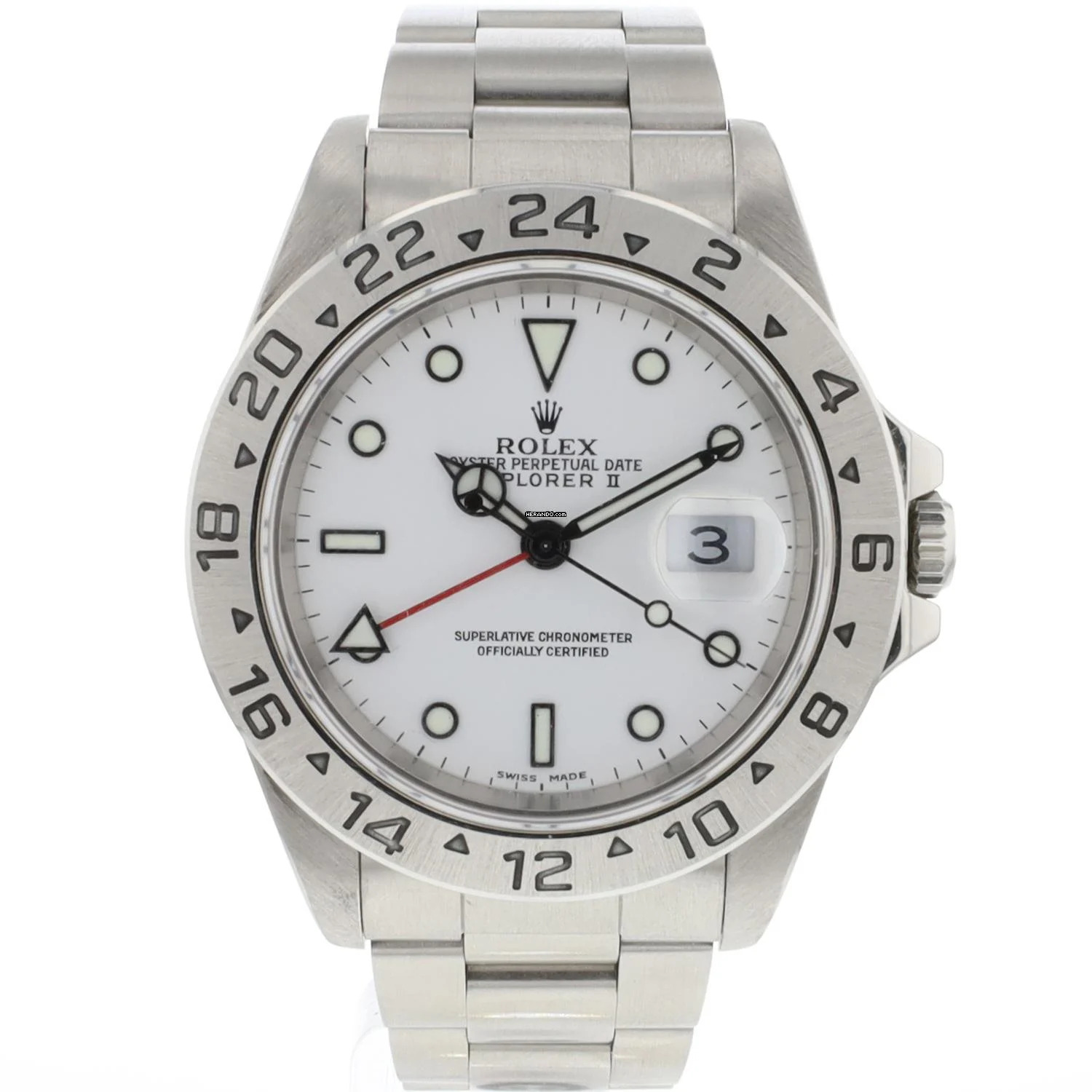  Rolex Explorer II White Dial 