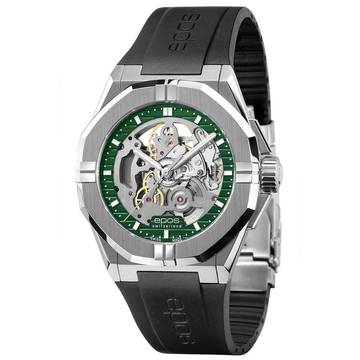  Epos 3506 sk skeleton in 3 different colors Steel bracelet or Rubberstrap 