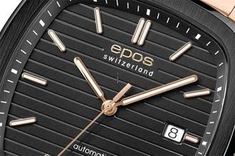 Thumbnail von Epos 3511 PVD Gold/schwarz Dresswatch different colors and straps PVD Gold or leather strap