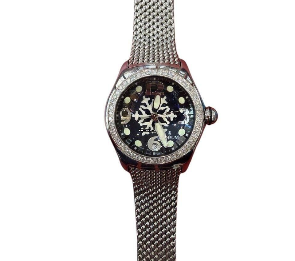  Corum Bubble Snow Flake 45MM Diamonds 163.150.20 