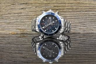 Thumbnail von Omega Seamaster Diver 300 M Chronograph Blue Wave Dial 2225.80.00 - Full Set