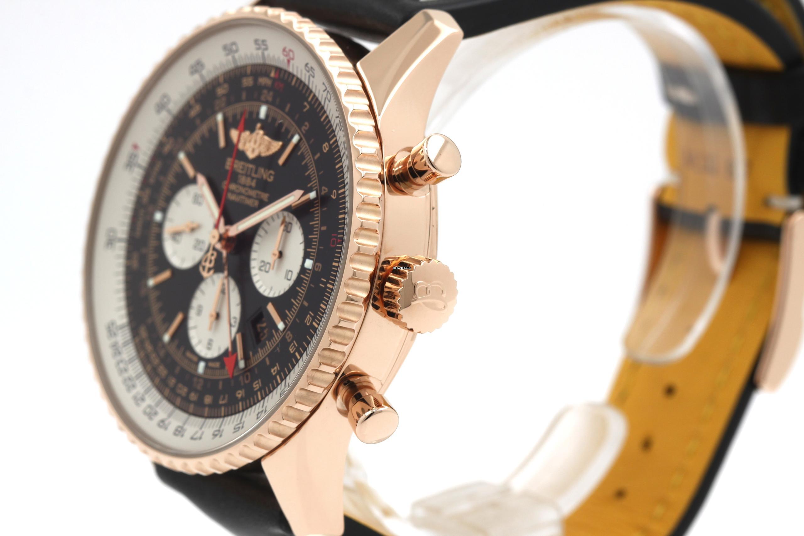 Thumbnail von Breitling Navitimer GMT Limited 18K Rose Gold RB0441 Serviced by Breitling