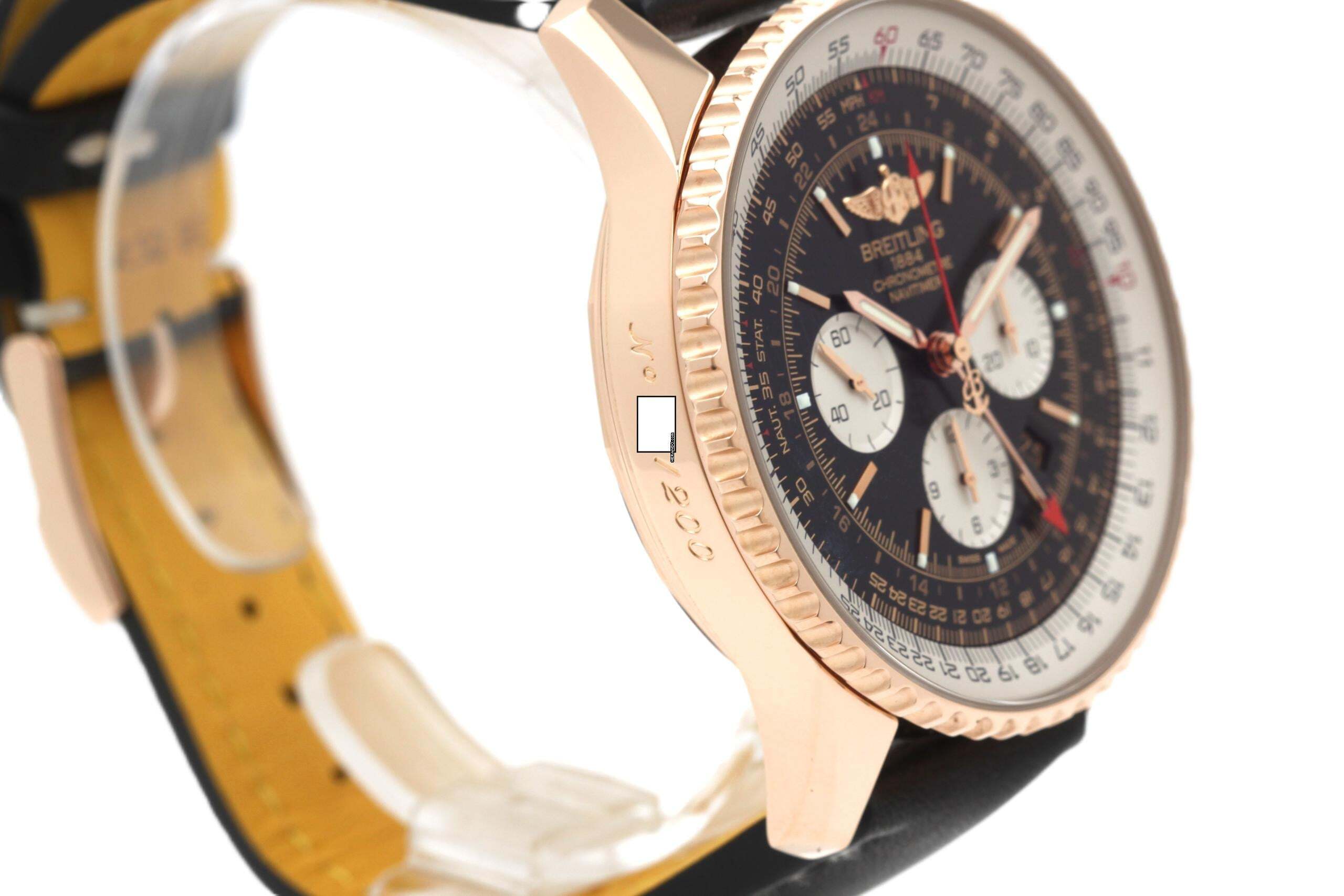 Thumbnail von Breitling Navitimer GMT Limited 18K Rose Gold RB0441 Serviced by Breitling