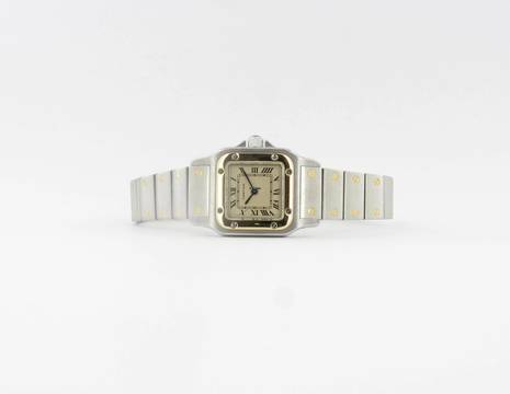  Cartier Santos Galbée Stahl / Gold 