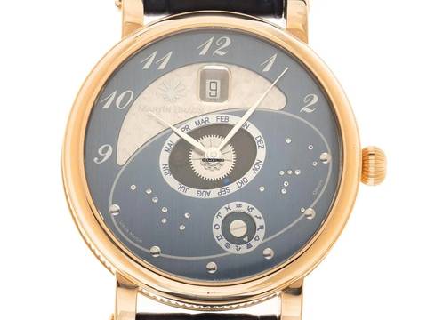  Martin Braun Heliozentic PB Ref.014 RG 2005 Full Set wie Neu Vintage Heliozentic PB Diamanten 18kt Roségold 129g 