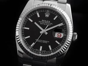 Thumbnail von Rolex Datejust 36 Roulette Ref.116234 2017 LC 100 Full Set wie Neu Vintage Datejust Roulette Stahl 18kt Weißgold