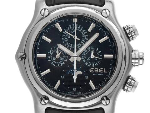  Ebel 1911 BTR Heritage Perpetual Calender Ref.E9288L70 2020 Full Set wie Neu Vintage Heritage 1911 BTR Vollkalender Perpetual Calendar Chronograph Mondphase Krokoleder Faltschließe 