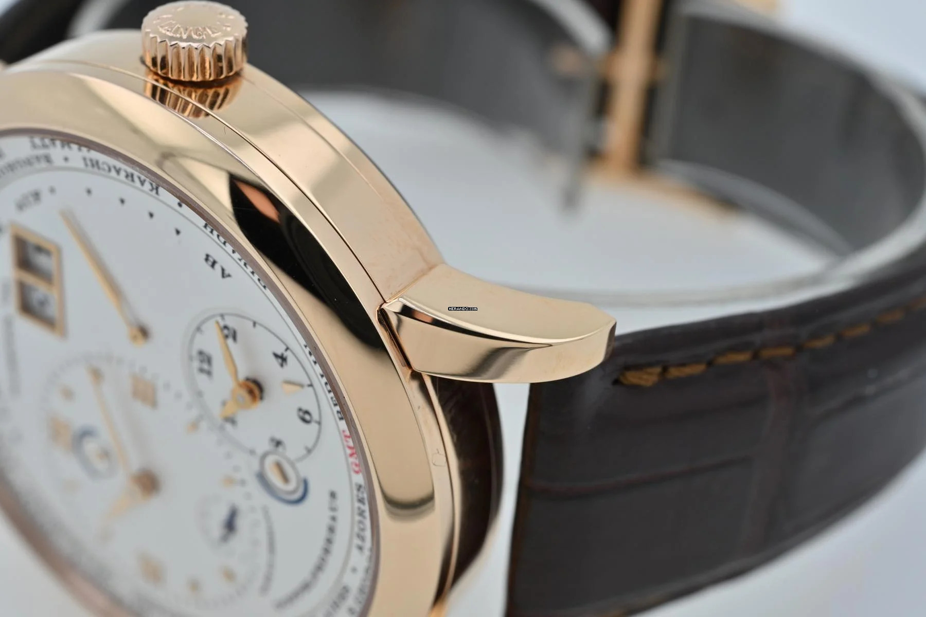 Thumbnail von A. Lange & Söhne Lange 1 Zeitzone Time Zone Weltzeituhr GMT 18k Roségold 116.032 LC100