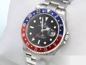 Thumbnail von Rolex GMT-Master II Stahl 16710 T Pepsi Stick Dial 2007 Automatik Edelstahl Stainless Steel Oyster-band Chronometer Black Dial