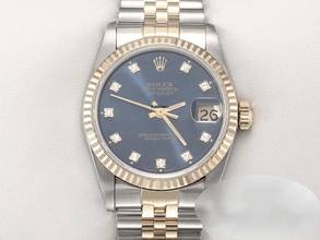 Thumbnail von Rolex Datejust 31 Medium Stahl Gelbgold 750 Diamanten Automatik Gold Stahl Damen Stainless Steel 18kt Yellow Gold Jubilé-band Chronometer Oyster Blue Dial