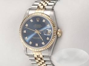 Thumbnail von Rolex Datejust 31 Medium Stahl Gelbgold 750 Diamanten Automatik Gold Stahl Damen Stainless Steel 18kt Yellow Gold Jubilé-band Chronometer Oyster Blue Dial
