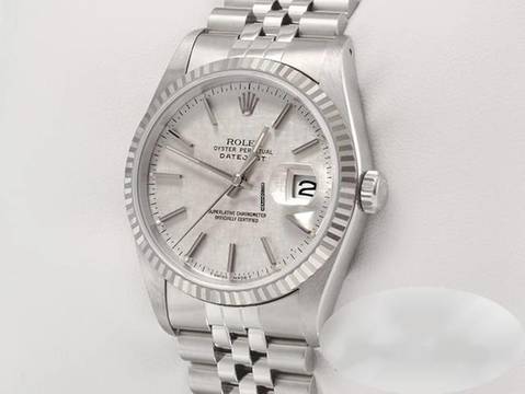  Rolex Datejust 36 36mm 16234 1990 Edelstahl Weissgold 750 Gold Damen 