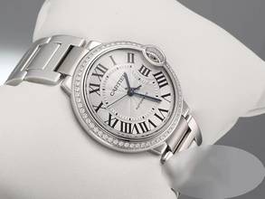 Thumbnail von Cartier Ballon Bleu 36mm W4bb0017 2021 Edelstahl Diamanten Automatik Stahl Steel