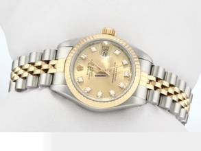 Thumbnail von Rolex Lady-Datejust Edelstahl Gelbgold 750 Diamanten Automatik Gold Stahl Damen Stainless Steel 18kt Yellow Gold Jubilé-band Chronometer Oyster