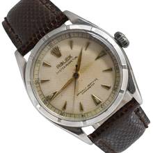 Thumbnail von Rolex Oyster Perpetual 34 6285 Chronometer Ivory honeycomb dial 1954