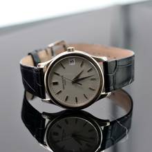 Thumbnail von Patek Philippe Calatrava Date 3998 white opaline dial white gold 18KT Automatic