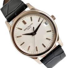 Thumbnail von Patek Philippe Calatrava Date 3998 white opaline dial white gold 18KT Automatic