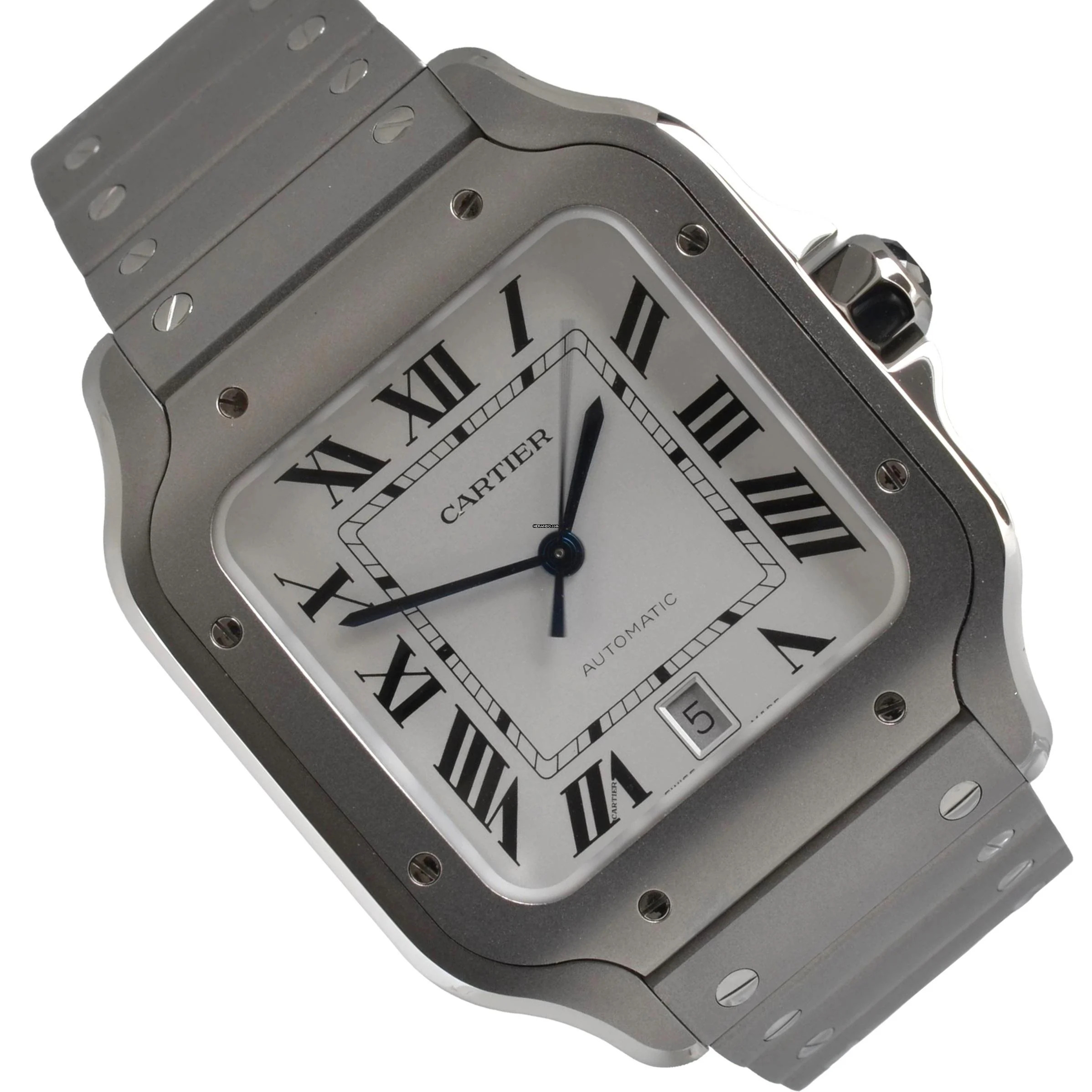  Cartier Santos De Cartier WSSA0089 Large Titanium Full Set NEW Model 