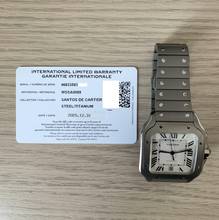 Thumbnail von Cartier Santos De Cartier WSSA0089 Large Titanium Full Set NEW Model