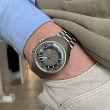 Thumbnail von Omega Memomatic Seamaster 166.071 Memomatic Date gray dial 1971